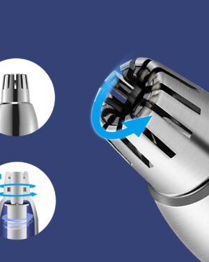 Men Nose Hair Trimmer Washable Painless Stainless Steel Nose Hair Remover