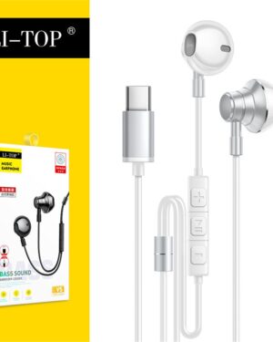 V5 In-ear Headset Android Smart Wire Control Call Earphone Heavy Bass Hifi
