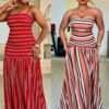 Chic Casual Sexy Low-Back Strap Maxi Dress for Women