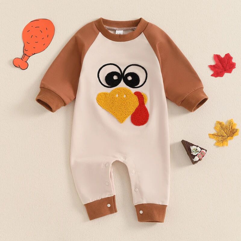 Wholesale 0-12M Baby Chick Towel Embroidery Colorblocke