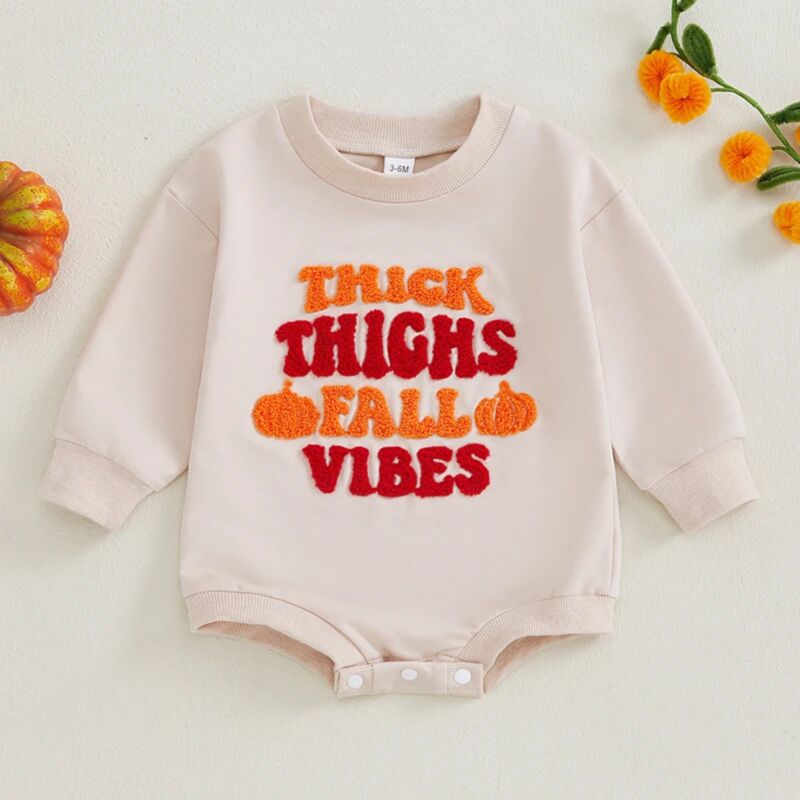 Wholesale 0-12M Baby Lettered Towel Embroidered Crew Ne
