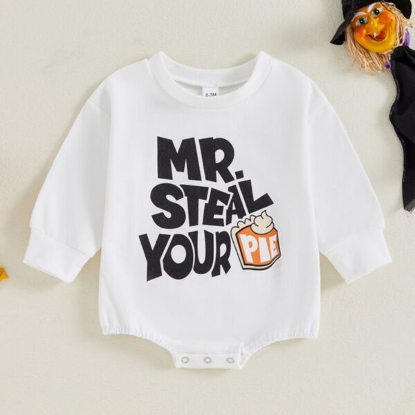 Wholesale 0-18M Baby Halloween Ghost Print Long Sleeve