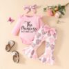 Wholesale 0-18M Baby Heart Letter Print Long Sleeve Bod