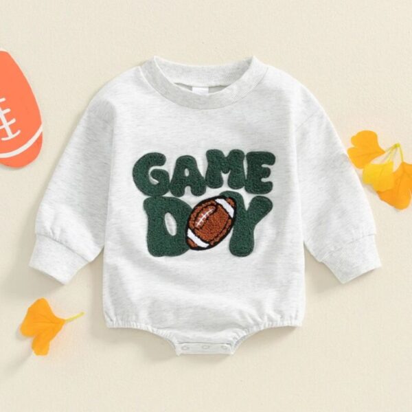 Wholesale 0-18M Baby Rugby Letter Towel Embroidery Long