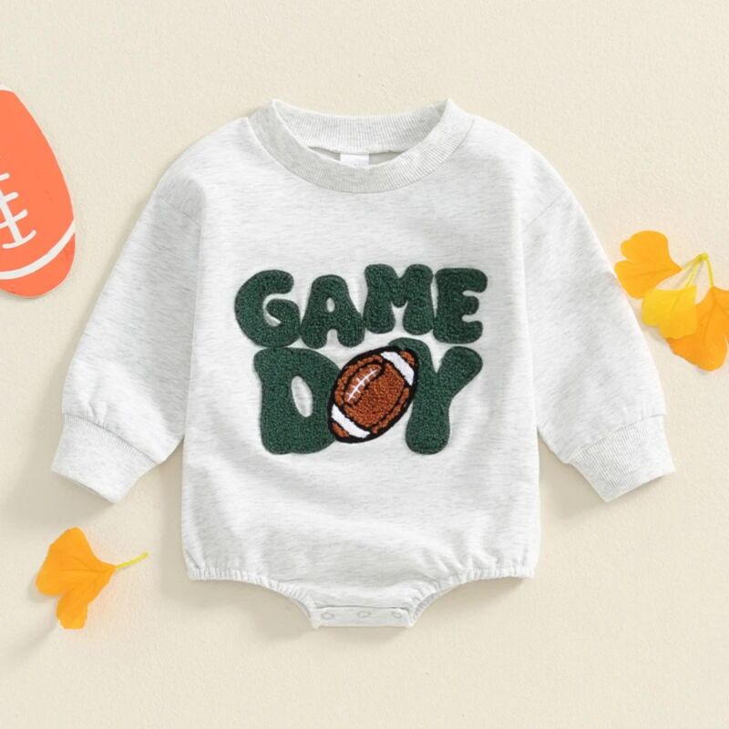 Wholesale 0-18M Baby Rugby Letter Towel Embroidery Long