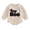 Wholesale 0-18M Halloween Baby Letter Ghost Embroidered
