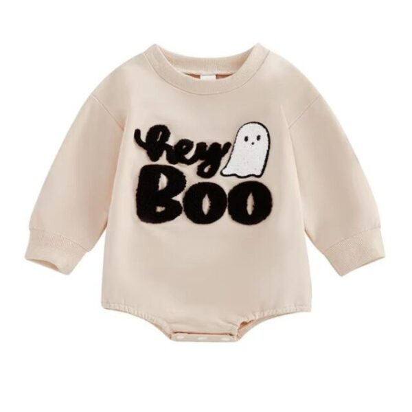 Wholesale 0-18M Halloween Baby Letter Ghost Embroidered