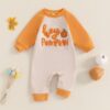 Wholesale 0-18M Infant Halloween Pumpkin Embroidery Col