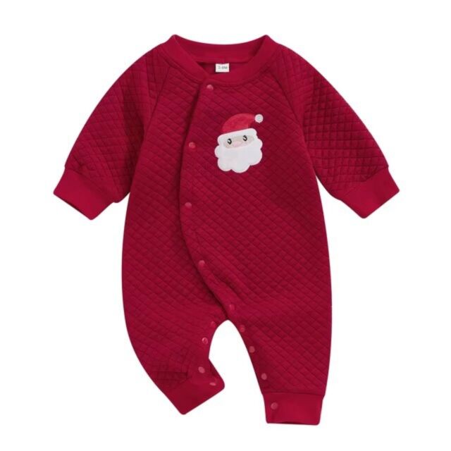 Wholesale 0-6M Baby Christmas Elements Embroidered Jump