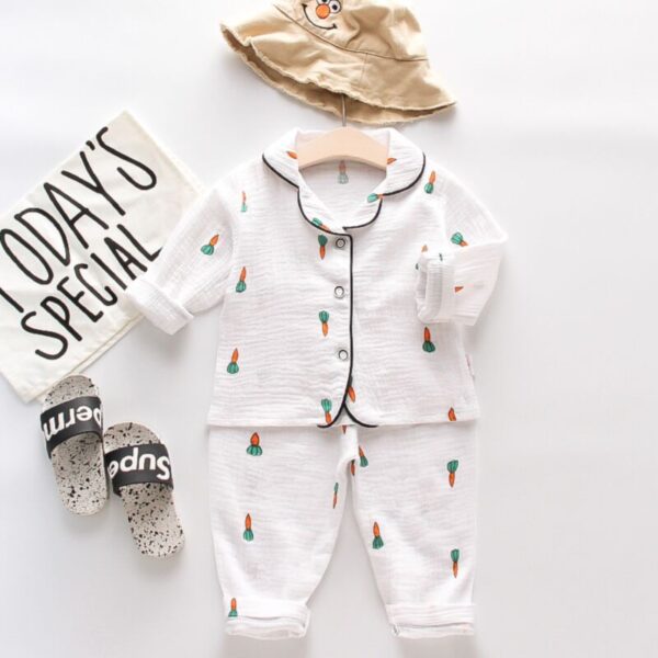 Wholesale 12M-4Y Breathable Pajamas Sets For Boys And G