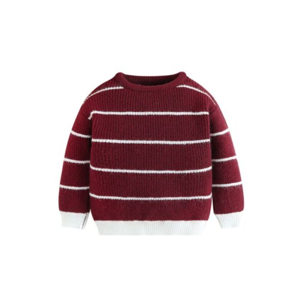 Wholesale 12M-5Y Toddler Boys Striped Knit Sweater Whol