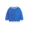 Wholesale 12M-5Y Toddler Contrast Sweater Crewneck Knit