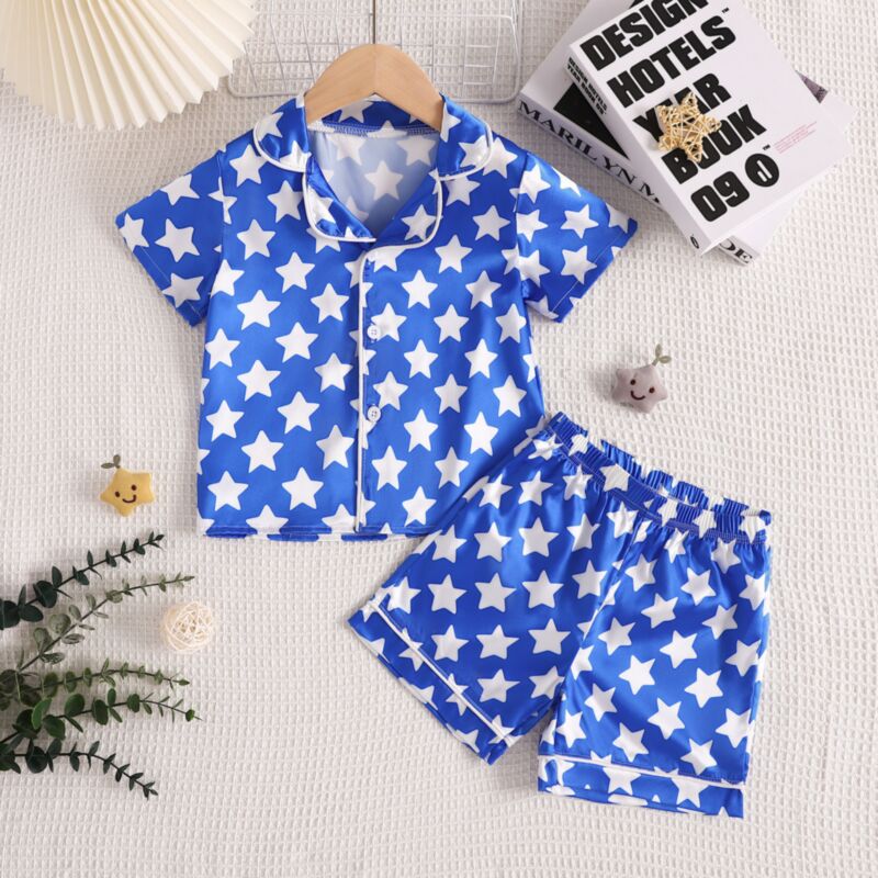 Wholesale 12M-5Y Unisex Dinosaur Print Short Sleeve Paj