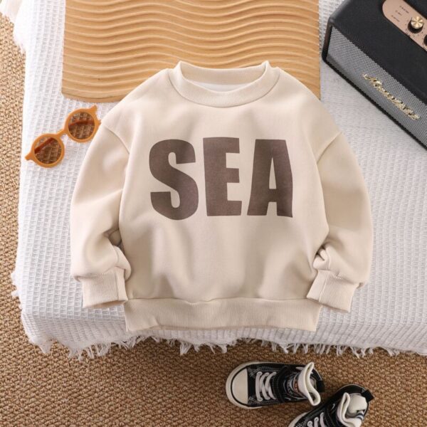Wholesale 12M-6Y Toddler Boys Letter Long-Sleeved Lette
