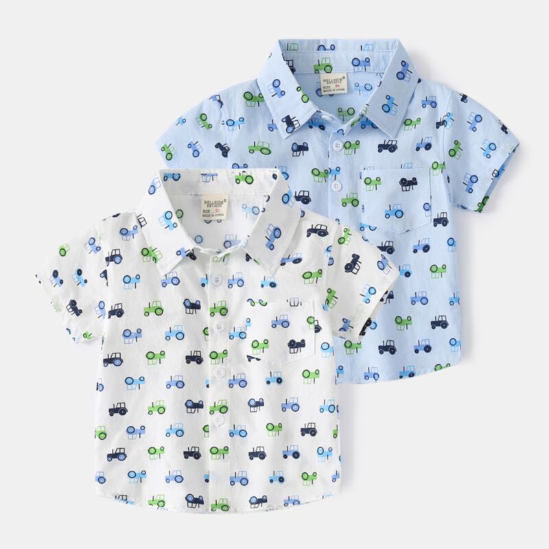 Wholesale 18M-6Y Toddler Boys Cartoon Car Pattern Short