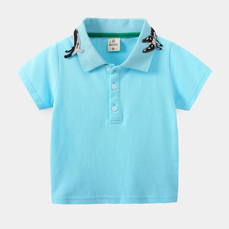 Wholesale 18M-6Y Toddler Boys Cartoon Lapel Polo Shirts