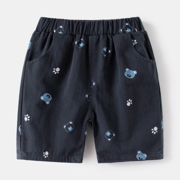 Wholesale 18M-6Y Toddler Boys Casual Bear Print Shorts