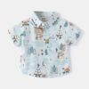 Wholesale 18M-6Y Toddler Boys Digital Print Short Sleev
