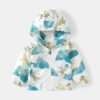 Wholesale 18M-6Y Toddler Boys Dinosaur Print Zipper Hoo