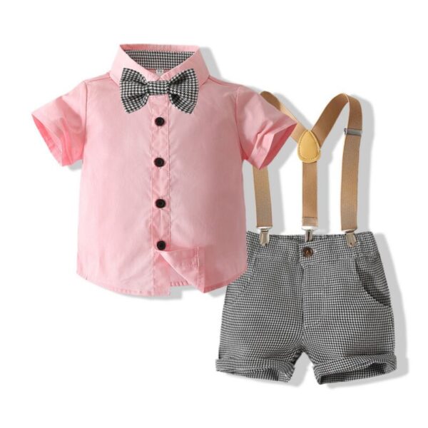Wholesale 18M-6Y Toddler Boys Houndstooth Print Short S