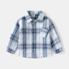 Wholesale 18M-6Y Toddler Boys Plaid Shirts Lapel Long S