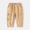 Wholesale 18M-6Y Toddler Boys Solid Color Casual Cargo