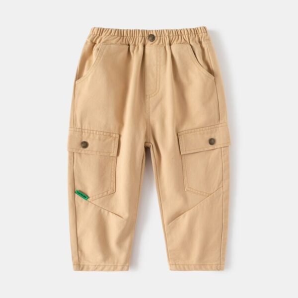 Wholesale 18M-6Y Toddler Boys Solid Color Casual Cargo