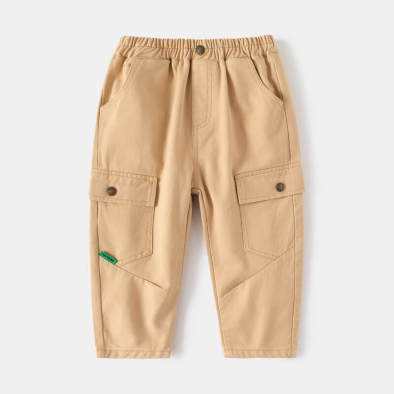 Wholesale 18M-6Y Toddler Boys Solid Color Casual Cargo