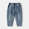Wholesale 18M-6Y Toddler Boys Solid Color Denim Trouser