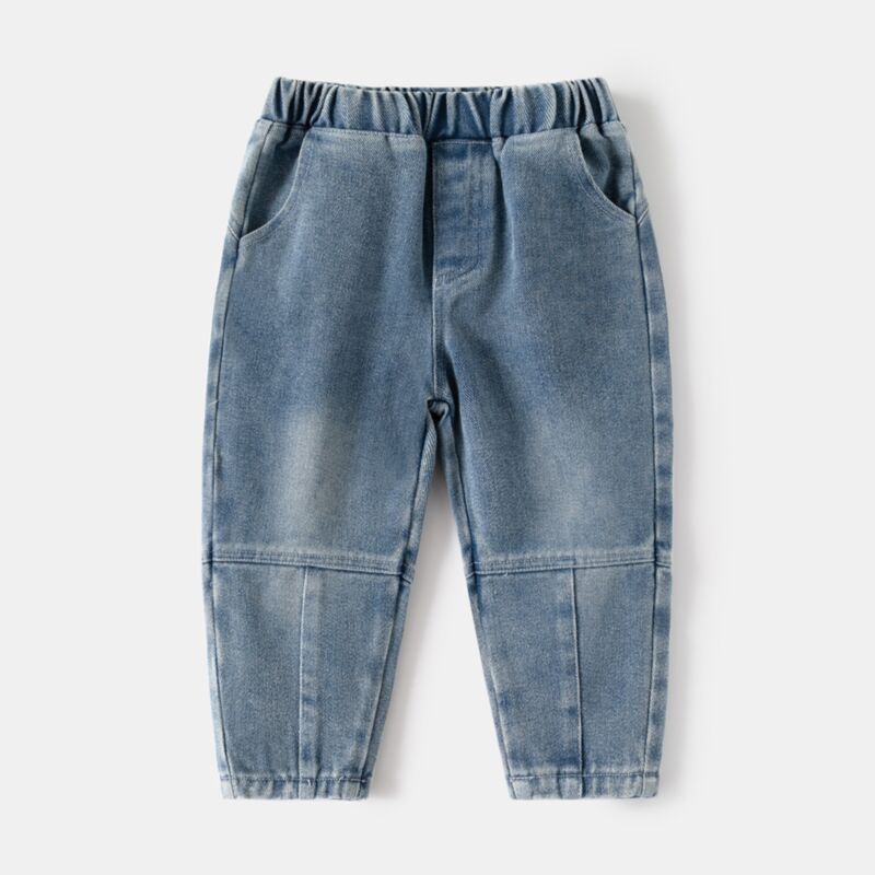 Wholesale 18M-6Y Toddler Boys Solid Color Denim Trouser