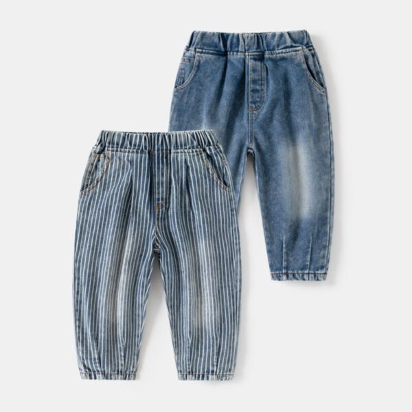 Wholesale 18M-6Y Toddler Boys Striped Jeans Wholesale B