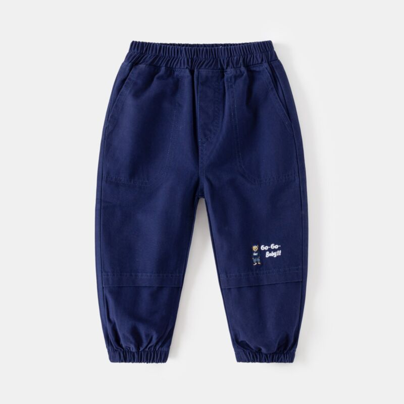 Wholesale 18M-6Y Toddler Casual Pants Cartoon Embroider