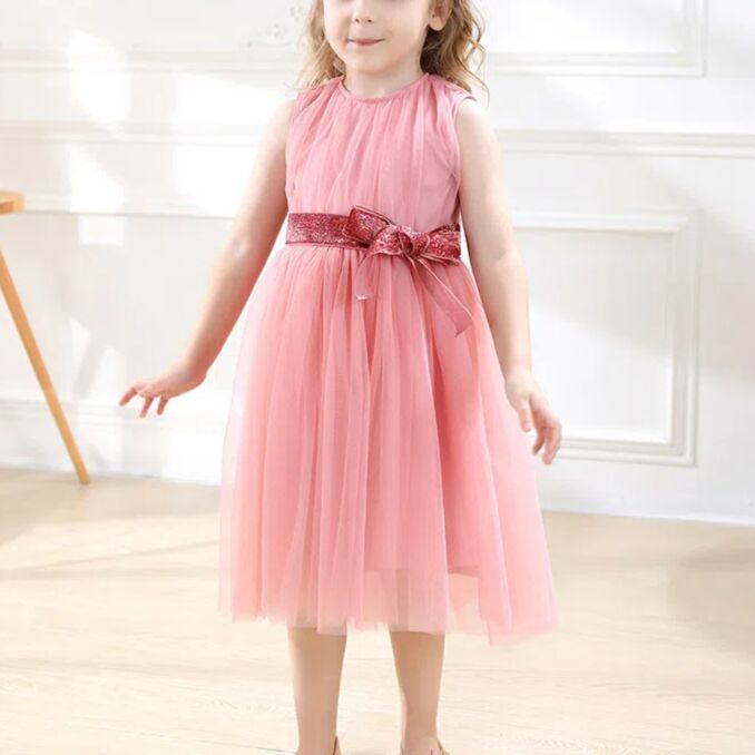 Wholesale 18M-6Y Toddler Girls Sleeveless Summer Mesh D