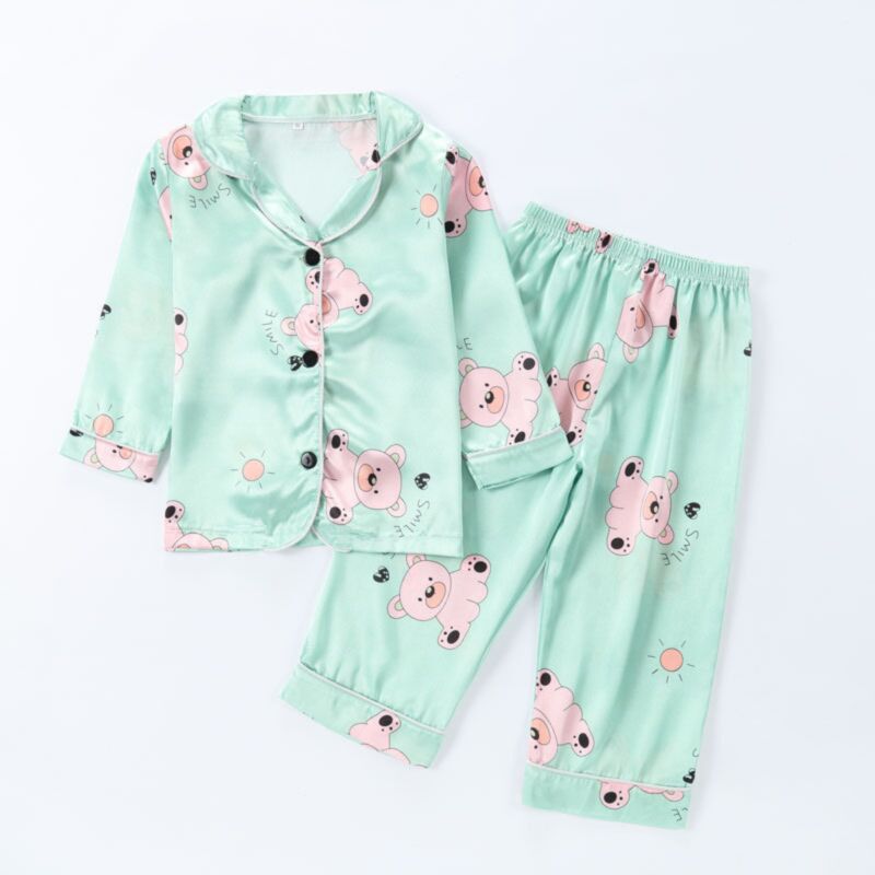 Wholesale 18M-6Y Toddler Pajamas Sets Cartoon Printed T