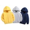 Wholesale 18M-6Y Toddler Solid Color Long Sleeve Hoodie