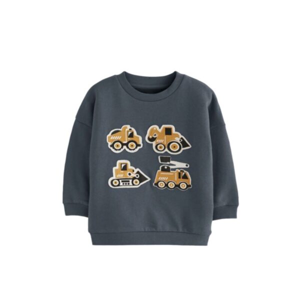 Wholesale 18M-7Y Toddler Boys Car Printed Long Sleeve S