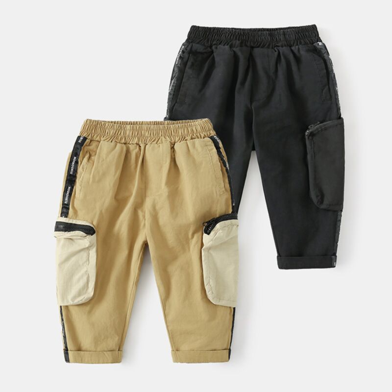 Wholesale 18M-7Y Toddler Boys Cargo Pants With Elastic