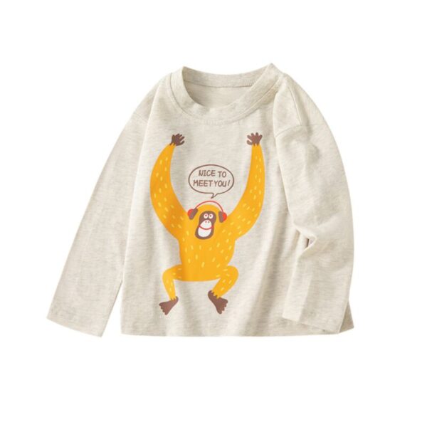 Wholesale 18M-7Y Toddler Boys Cartoon Print Long Sleeve
