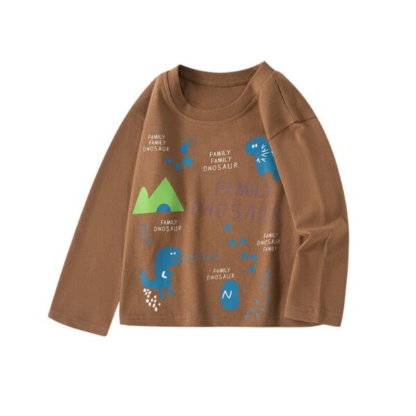 Wholesale 18M-7Y Toddler Boys Dinosaur Letter Print Lon