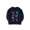 Wholesale 18M-7Y Toddler Boys Dinosaur Printed Crew Nec