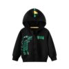 Wholesale 18M-7Y Toddler Boys Dinosaur Zipper Fleece Ho