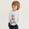 Wholesale 18M-7Y Toddler Boys Excavator Crew Neck Tops