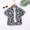 Wholesale 18M-7Y Toddler Boys Leaves Print Summer Beach