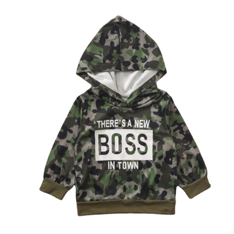 Wholesale 18M-7Y Toddler Boys Letter Camo Hoodie Wholes