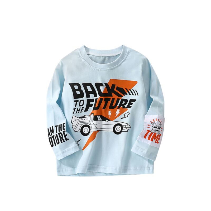 Wholesale 18M-7Y Toddler Boys Letter Car Printed Long S