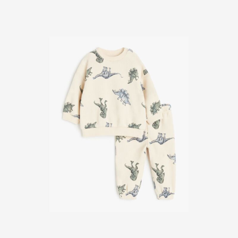 Wholesale 18M-7Y Toddler Boys Sets Dinosaur Printed Lon