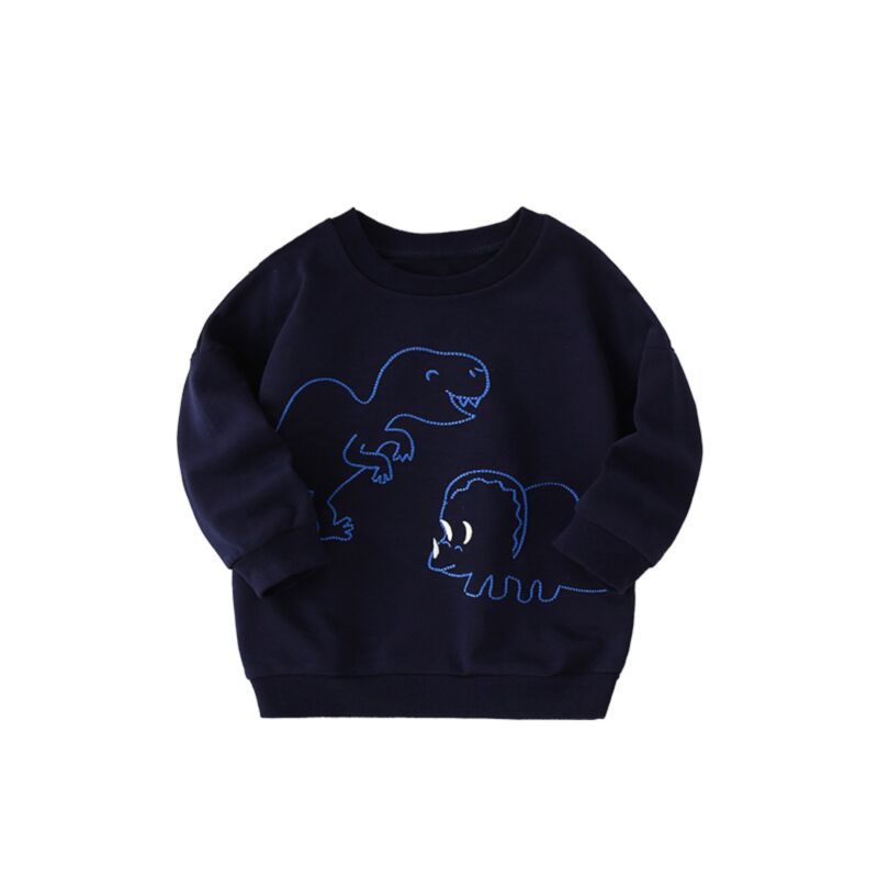 Wholesale 18M-7Y Toddler Boys Tops Casual Dinosaur Prin