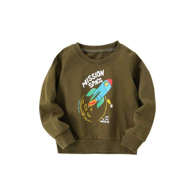 Wholesale 18M-7Y Toddler Boys Tops Casual Rocket Letter