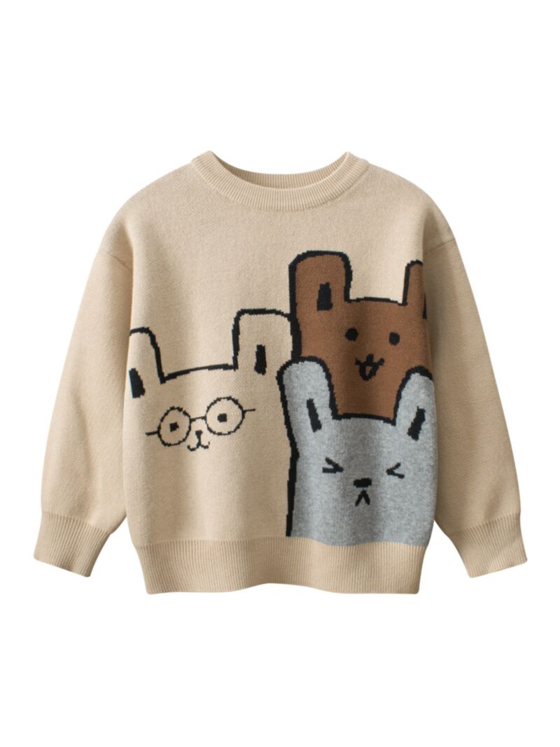 Wholesale 18M-7Y Toddler Cartoon Knitted Sweater Wholes