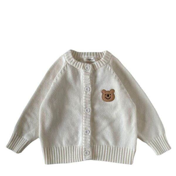 Wholesale 18M-7Y Toddler Girls & Boys Cartoon Bear Knit